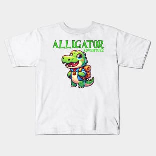 alligator adventure Kids T-Shirt